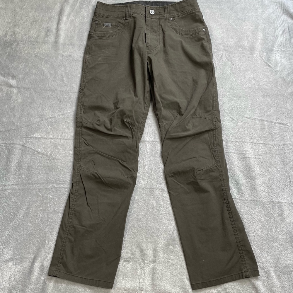 Kuhl Pants 30x30 Mens Revolvr Patina Dye Cotton‎ Nylon Stretch Brown Hiking